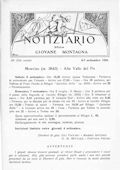 Notiziario Sezione di Torino Agosto 1924 - Itinerari alpinismo trekking scialpinismo