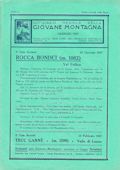 Notiziario Sezione di Torino Gennaio 1927 - Itinerari alpinismo trekking scialpinismo