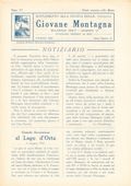 Notiziario Sezione di Torino Giugno 1927 - Itinerari alpinismo trekking scialpinismo