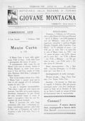 Notiziario Sezione di Torino Febbraio 1928 - Itinerari alpinismo trekking scialpinismo