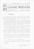 Notiziario Sezione di Torino Gennaio 1929 - Itinerari alpinismo trekking scialpinismo