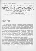 Notiziario Centrale Maggio 1935 - Itinerari alpinismo trekking scialpinismo