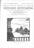 Notiziario Centrale Settembre 1936 - Itinerari alpinismo trekking scialpinismo