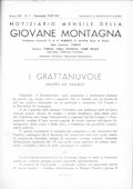 Notiziario Centrale Gennaio 1937 - Itinerari alpinismo trekking scialpinismo