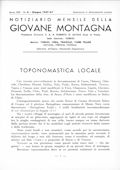 Notiziario Centrale Giugno 1937 - Itinerari alpinismo trekking scialpinismo