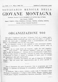 Notiziario Centrale Marzo 1938 - Itinerari alpinismo trekking scialpinismo
