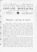 Notiziario Centrale Maggio 1939 - Itinerari alpinismo trekking scialpinismo
