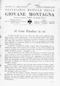 Notiziario Centrale Luglio 1939 - Itinerari alpinismo trekking scialpinismo