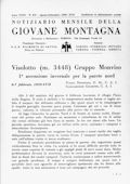 Notiziario Centrale Agosto-Settembre 1939 - Itinerari alpinismo trekking scialpinismo