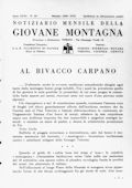Notiziario Centrale Ottobre 1939 - Itinerari alpinismo trekking scialpinismo