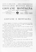 Notiziario Centrale Febbraio 1941 - Itinerari alpinismo trekking scialpinismo