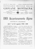 Notiziario Centrale Giugno 1941 - Itinerari alpinismo trekking scialpinismo