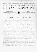 Notiziario Centrale Luglio-Ottobre 1941 - Itinerari alpinismo trekking scialpinismo