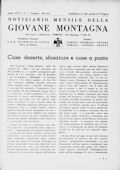 Notiziario Centrale Gennaio 1942 - Itinerari alpinismo trekking scialpinismo