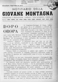 Notiziario Centrale Ottobre 1947 - Itinerari alpinismo trekking scialpinismo