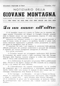 Notiziario Centrale Dicembre 1947 - Itinerari alpinismo trekking scialpinismo