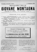 Notiziario Sezione di Torino Febbraio 1948 - Itinerari alpinismo trekking scialpinismo