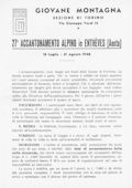 Notiziario Sezione di Torino Giugno 1948 - Itinerari alpinismo trekking scialpinismo