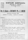 Notiziario Sezione di Torino Settembre 1948 - Itinerari alpinismo trekking scialpinismo