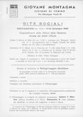 Notiziario Sezione di Torino Settembre 1950 - Itinerari alpinismo trekking scialpinismo