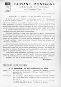 Notiziario Sezione di Torino Settembre 1952 - Itinerari alpinismo trekking scialpinismo