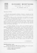 Notiziario Sezione di Torino Gennaio 1956 - Itinerari alpinismo trekking scialpinismo