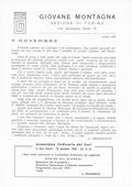 Notiziario Sezione di Torino Ottobre 1956 - Itinerari alpinismo trekking scialpinismo