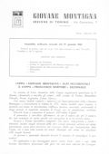Notiziario Sezione di Torino Gennaio 1961 - Itinerari alpinismo trekking scialpinismo
