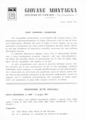 Notiziario Sezione di Torino Giugno 1961 - Itinerari alpinismo trekking scialpinismo