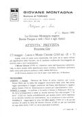 Notiziario Sezione di Torino Marzo 1998 - Itinerari alpinismo trekking scialpinismo