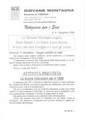 Notiziario Sezione di Torino Dicembre 1998 - Itinerari alpinismo trekking scialpinismo
